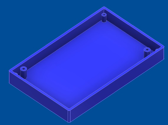 Bottom part case isometric view